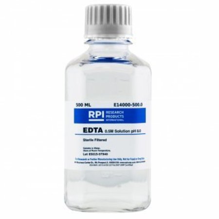 RPI EDTA 0.5M Solution pH 8.0, 500 ML E14000-500.0